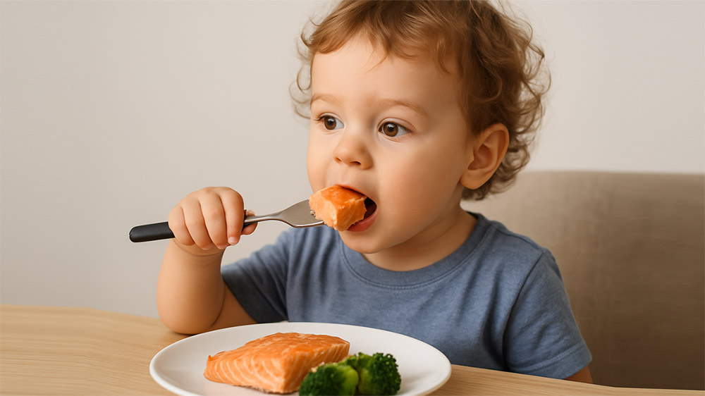 فواید ماهی در تغذیه کودک