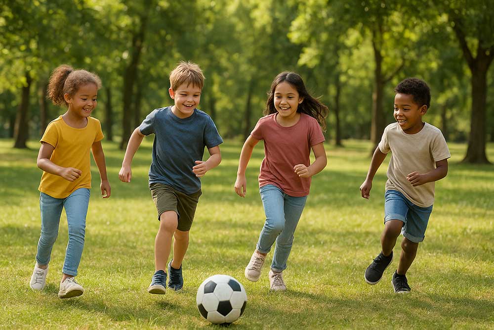 فعالیت‌بدنی برای رشد و اشتهای کودکان